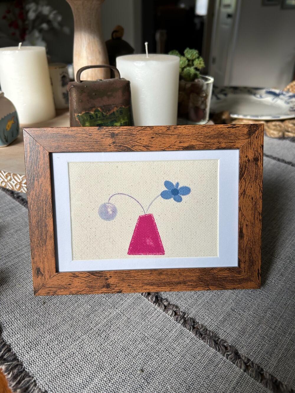 Mini Gallery Art 6 x 4 Original Wall Art Flower Vase West Hills Studio Canvas